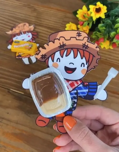 Cartão com Paçoca ou Nucita- Festa Junina