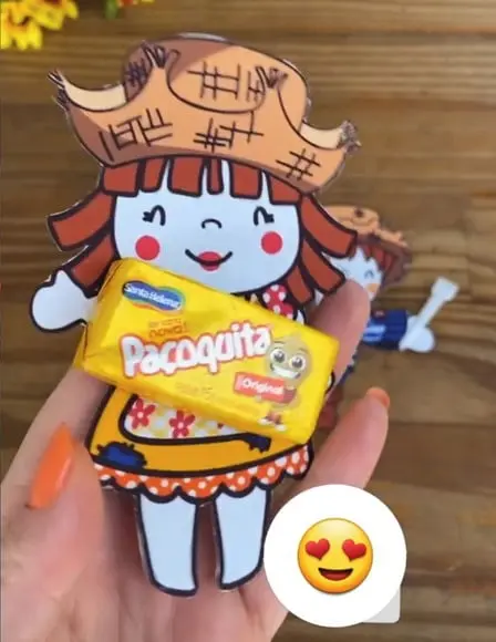 Cartão com Paçoca ou Nucita- Festa Junina