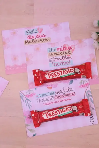 Cartão com Prestígio 33g- Dia da Mulher