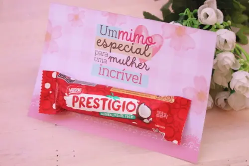 Cartão com Prestígio 33g- Dia da Mulher