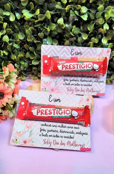 Cartão com Prestígio 33g- Dia da Mulher