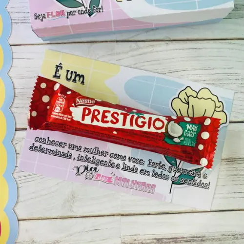 Cartão com Prestígio 33g- Dia da Mulher