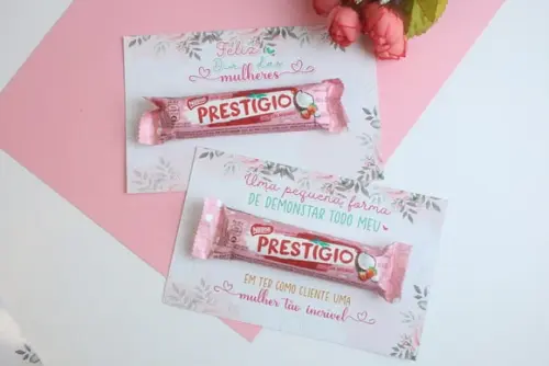 Cartão com Prestígio 33g- Dia das Mulheres