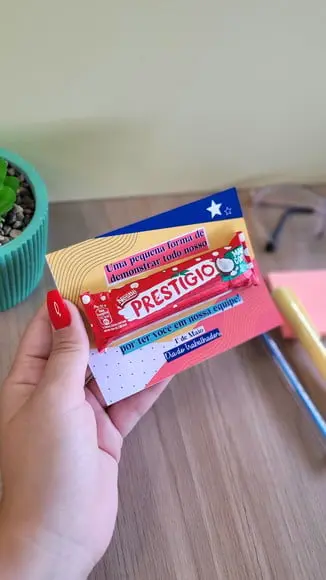 Cartão com Prestígio 33g- Dia do Trabalho