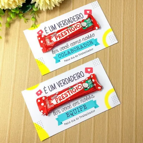 Cartão com Prestígio 33g- Dia do Trabalho