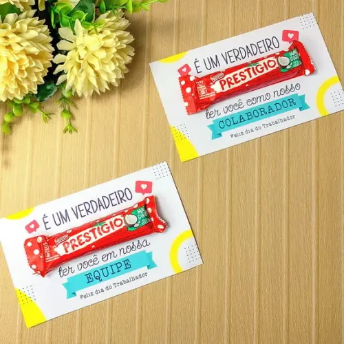 Cartão com Prestígio 33g- Dia do Trabalho