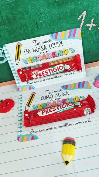 Cartão com Prestígio 33g- Volta as Aulas