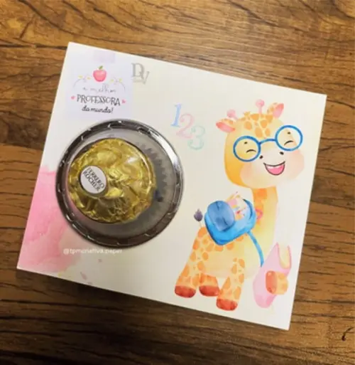 Cartão Ferrero Rocher- Dia dos Professores