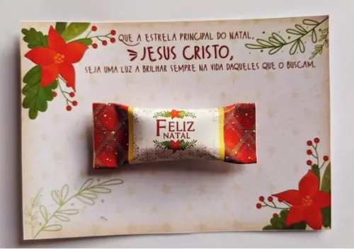 CARTÃO NATAL COM BALINHA