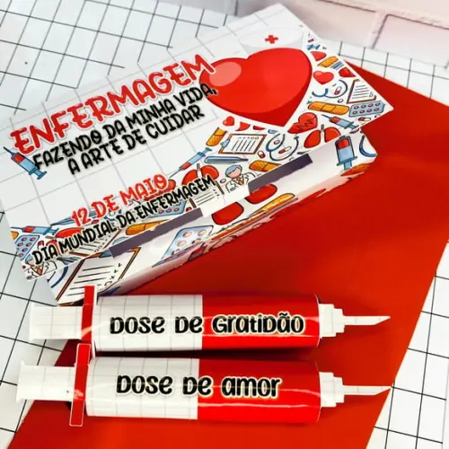 Caxinha com 2 Chocolates Baton- Enfermagem
