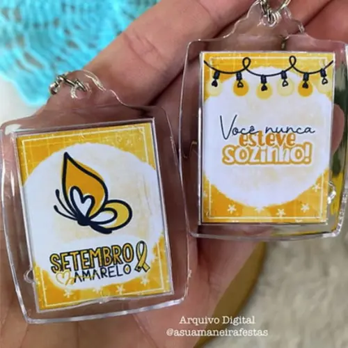 Chaveiro -setembro Amarelo -leia Descrição!