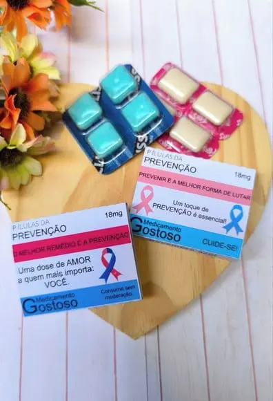 Chiclete- Outubro Rosa e Novembro Azul