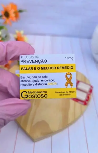 Chiclete- Setembro Amarelo