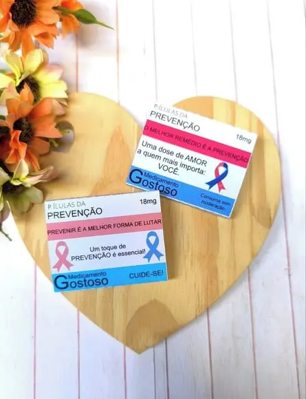 Chiclete- Outubro Rosa e Novembro Azul