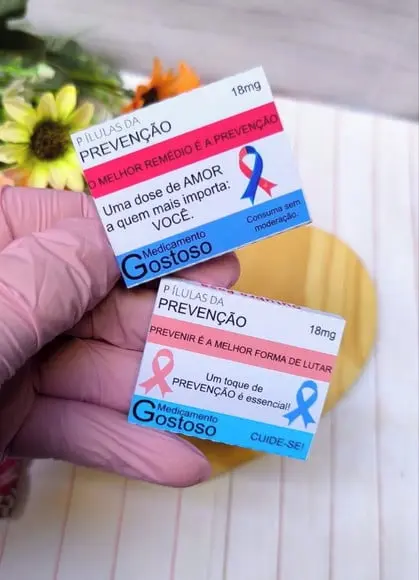 Chiclete- Outubro Rosa e Novembro Azul