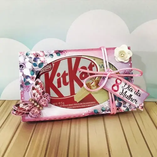 Dia da Mulher- Caixinha com Kitkat