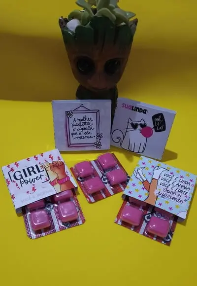 Dia da Mulher- Caixinha com Chiclete