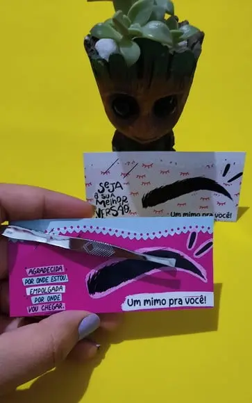 DIA DA MULHER- Card com Pinça