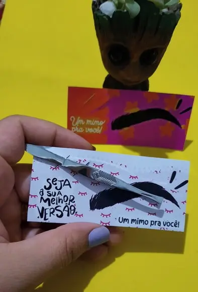 DIA DA MULHER- Card com Pinça