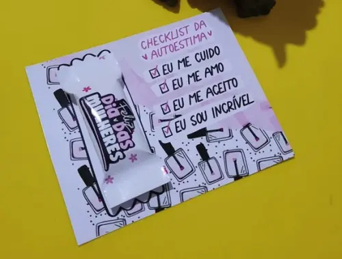 Dia da Mulher- Cartão com Balinha