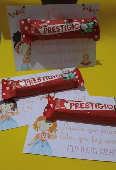 Dia da Mulher- Cartão com PRESTIGIO 33g