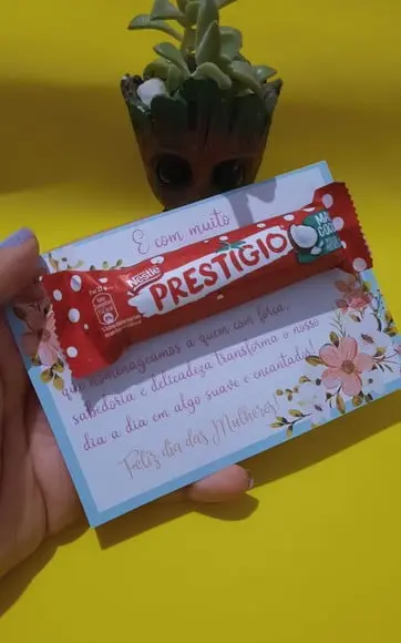 Dia da Mulher- Cartão com Prestígio 33g