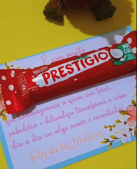 Dia da Mulher- Cartão com Prestígio 33g