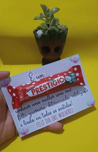Dia da Mulher- Cartão com Prestígio 33g