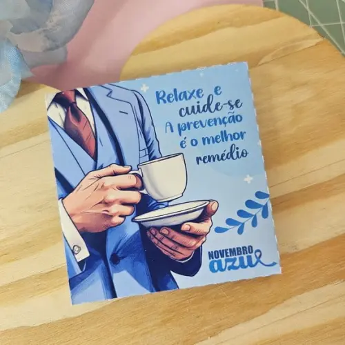 Envelope com Chá- Novembro Azul