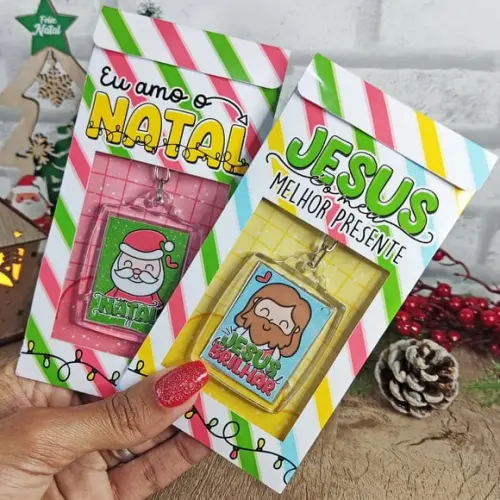 Envelope com Chaveirinho- Natal