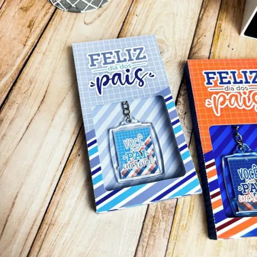 Envelope com Chaveiro- Dia dos Pais