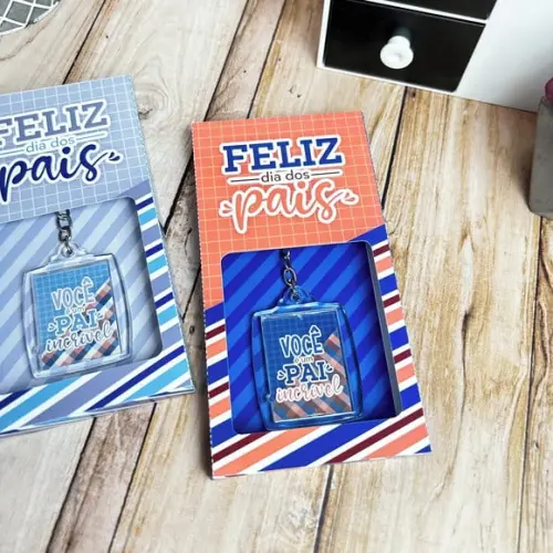 Envelope com Chaveiro- Dia dos Pais