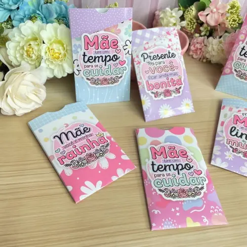 Envelope com Máscara Facial- Dia das Mães