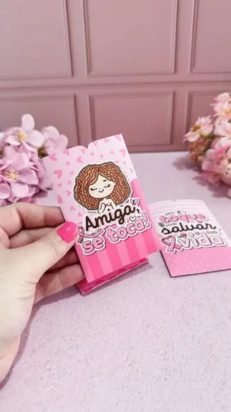 Envelope com Máscara Facial- Outubro Rosa