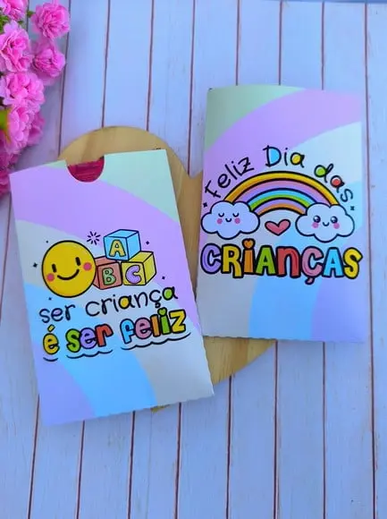 Envelope com Mini Fini- Dia das Crianças