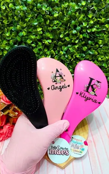 Escova Personalizada com Nome- Dia das Mães