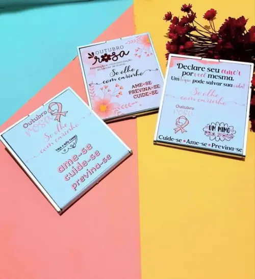 Espelho de Bolsa- Outubro Rosa