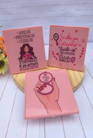 Espelho de Bolsa- Outubro Rosa
