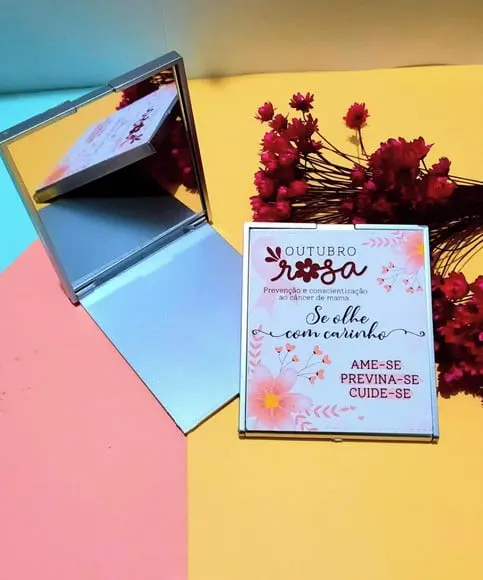Espelho de Bolsa- Outubro Rosa