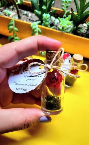 Flor Eterna- Lembrancinha Casamento