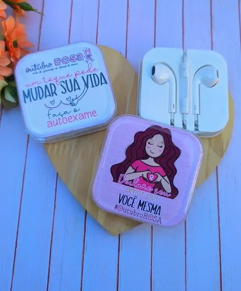 Fone de Ouvido- Outubro Rosa