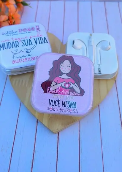 Fone de Ouvido- Outubro Rosa