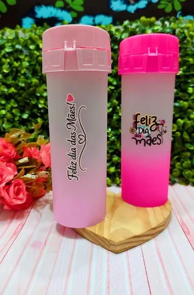 Garrafinha Personalizada com Frase ou Nome- Dia das Mães