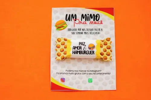 Hamburguer- Card com Balinha