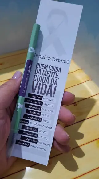 Janeiro Branco- Card com Caneta