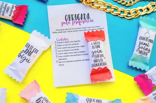 Joia e Bijuteria- CARD COM BALINHA