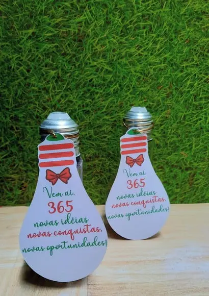 Lâmpada Baleiro com Jujubas- Natal/ano Novo
