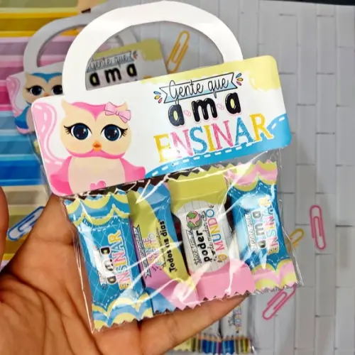 Lapela com 4 Balinhas- Dia dos Professores