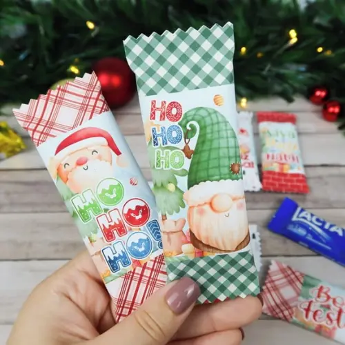 Lapela com Duas Barrinhas de Chocolates 20 Gr - Natal