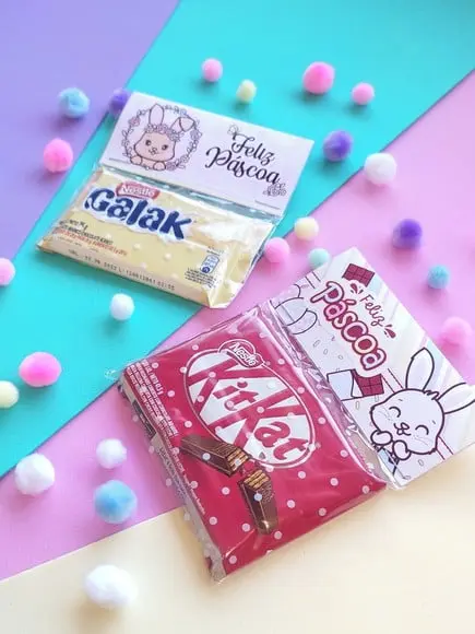 Lapela com Kitkat- Páscoa